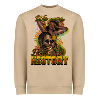 Mushroom We are Black History Heavyweight Sweatshirt - HowdyJamesFarm