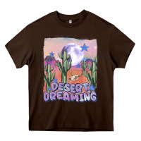 Chocolate Brown desert dreaming Heavy Core Tee - MaliasSmallBusiness
