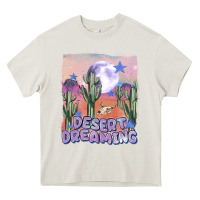 Cream desert dreaming Heavy Core Tee - MaliasSmallBusiness