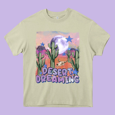 Desert Dreaming Heavy Core Tee Designed By Maliassmallbusiness