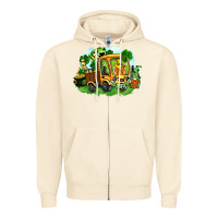 Sandshell truck saint patrick's day Zipper Hoodie - FaDigitalArtStudio