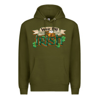 Army Green wee bit irish st patricks day Premium Hoodie - FaDigitalArtStudio