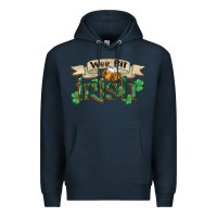 Navy wee bit irish st patricks day Premium Hoodie - FaDigitalArtStudio