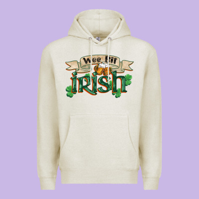 Wee Bit Irish St Patricks Day Premium Hoodie Designed By Fadigitalartstudio