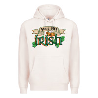 Pale Pink wee bit irish st patricks day Premium Hoodie - FaDigitalArtStudio