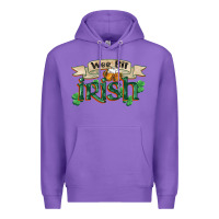 Purple wee bit irish st patricks day Premium Hoodie - FaDigitalArtStudio