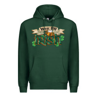 Sports Green wee bit irish st patricks day Premium Hoodie - FaDigitalArtStudio