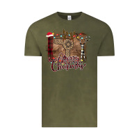 Vintage Olive Merry Christmas Hairdresser Vintage Tee - Bettercallsaul