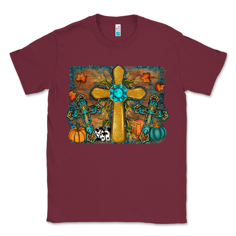Fall Gemstone Cross Classic Tee by RanaPortraitStore | Teevron