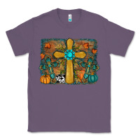 Lavender Fall Gemstone Cross Classic Tee - RanaPortraitStore
