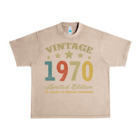 French Oak Vintage 1970 Limited Edition 50 Years Of Being Awesome Urban Heavy Tee - Bettercallsaul
