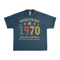 Midnight Navy Vintage 1970 Limited Edition 50 Years Of Being Awesome Urban Heavy Tee - Bettercallsaul