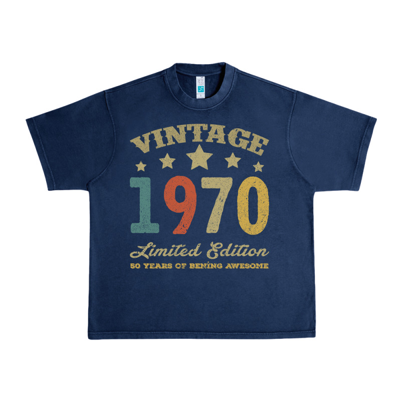 Vintage 1970 Limited Edition 50 Years Of Being Awesome Urban Heavy Tee by Bettercallsaul | Teevron
