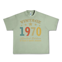Oil Green Vintage 1970 Limited Edition 50 Years Of Being Awesome Urban Heavy Tee - Bettercallsaul