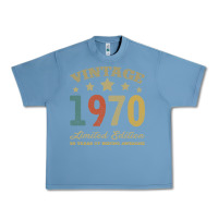 Pebble Blue Vintage 1970 Limited Edition 50 Years Of Being Awesome Urban Heavy Tee - Bettercallsaul