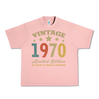 Salmon Vintage 1970 Limited Edition 50 Years Of Being Awesome Urban Heavy Tee - Bettercallsaul