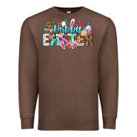 Chestnut Happy Easter Bunny Premium Sweatshirt - CowhideDigitalArt