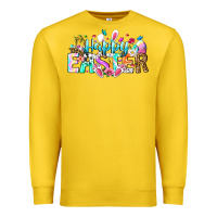 Lemon Happy Easter Bunny Premium Sweatshirt - CowhideDigitalArt