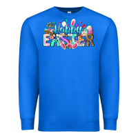 True Royal Happy Easter Bunny Premium Sweatshirt - CowhideDigitalArt