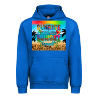 Cobalt sunrise sunburn sunset repeat Urban Hoodie - Artiststas