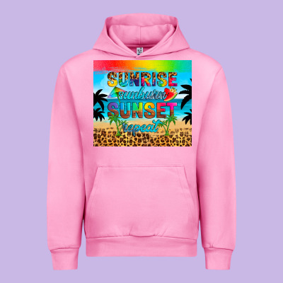 Sunrise Sunburn Sunset Repeat Urban Hoodie Designed By Artiststas