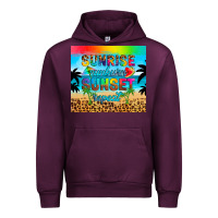 Mauve Wine sunrise sunburn sunset repeat Urban Hoodie - Artiststas
