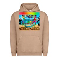 Pigment Burro sunrise sunburn sunset repeat Urban Hoodie - Artiststas