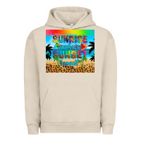 Pigment French Oak sunrise sunburn sunset repeat Urban Hoodie - Artiststas