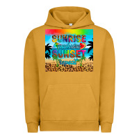 Pigment Peanut Butter sunrise sunburn sunset repeat Urban Hoodie - Artiststas