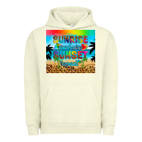 Pigment Pistachio sunrise sunburn sunset repeat Urban Hoodie - Artiststas