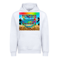 White sunrise sunburn sunset repeat Urban Hoodie - Artiststas