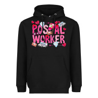 Black Postal Worker Heavyweight Hoodie - CowhideDigitalArt