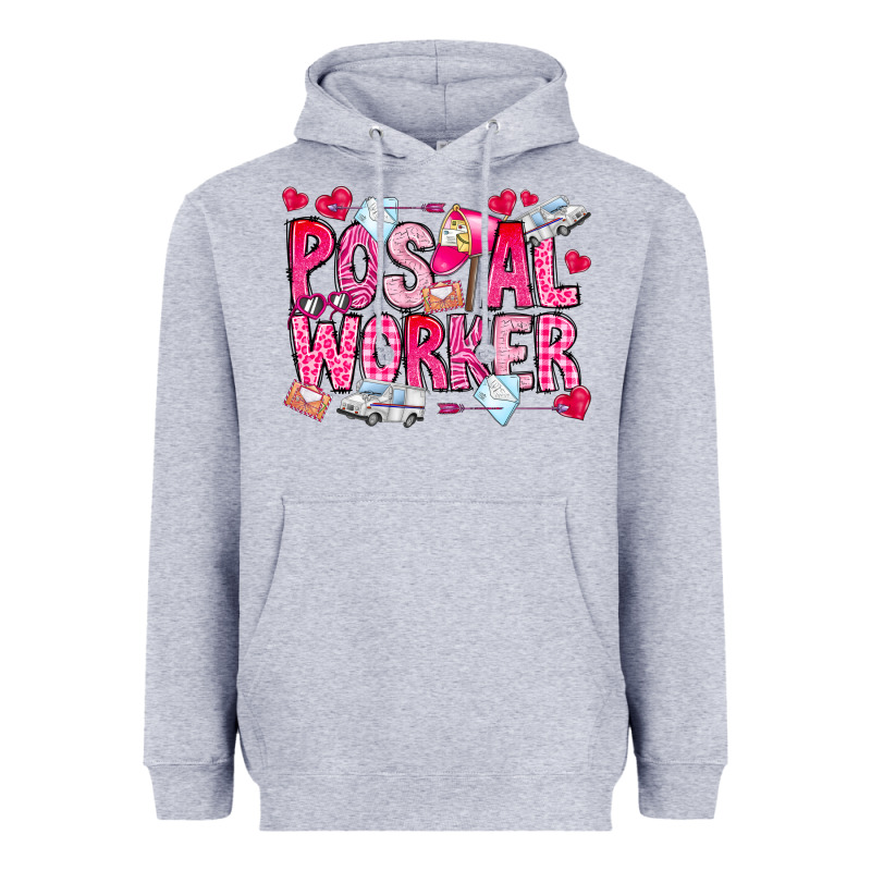 Postal Worker Heavyweight Hoodie by CowhideDigitalArt | Teevron