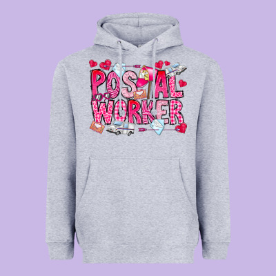Postal Worker Heavyweight Hoodie Designed By Cowhidedigitalart