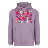 Lavender Postal Worker Heavyweight Hoodie - CowhideDigitalArt