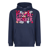Navy Postal Worker Heavyweight Hoodie - CowhideDigitalArt