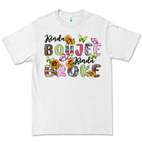 White kinda boujee kinda broke Premium Tee - MaliasSmallBusiness