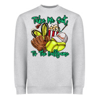 Heather Grey Take me out to the ballgame Heavyweight Sweatshirt - HowdyJamesFarm