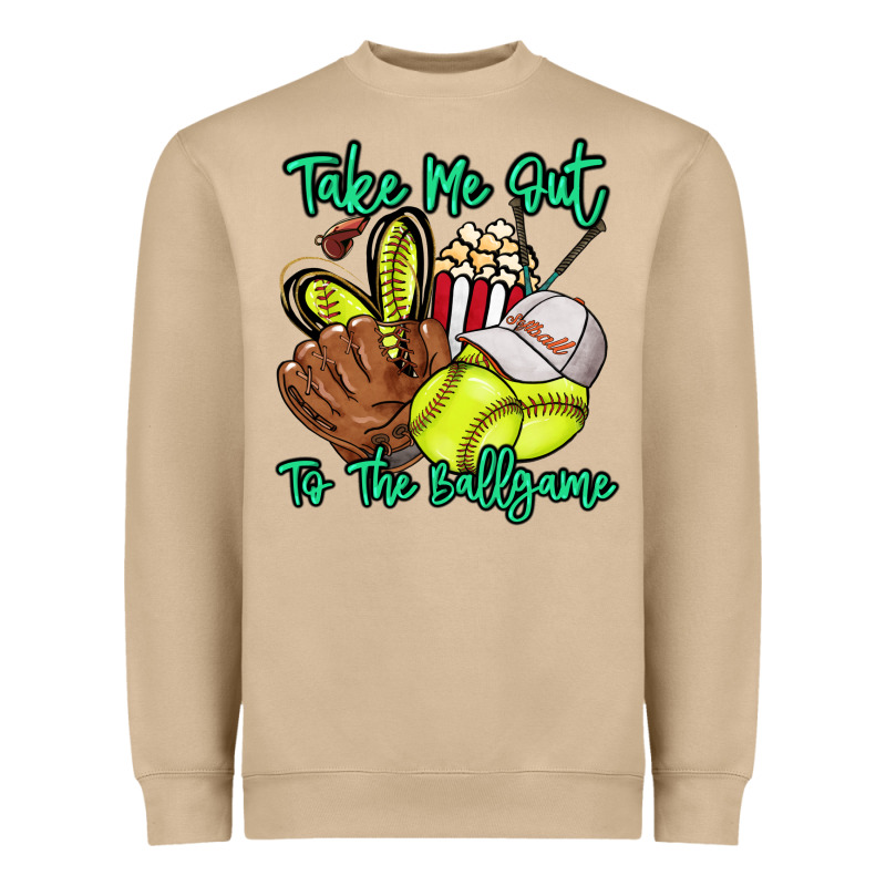 Take Me Out To The Ballgame Heavyweight Sweatshirt by HowdyJamesFarm | Teevron