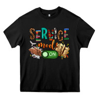 Black service mode on woman version Heavy Core Tee - NancyCooperArtShop
