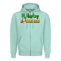 Seafoam whiskey business St. Patricks Day Zipper Hoodie - FaDigitalArtStudio