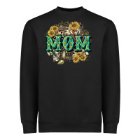 Black Aztec Mom Mother's Day Heavyweight Sweatshirt - CowGirlArtShop