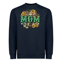 Navy Aztec Mom Mother's Day Heavyweight Sweatshirt - CowGirlArtShop