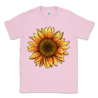 Bubblegum Pink sunflower Classic Tee - BarkalooDesign