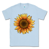 Dusty Blue sunflower Classic Tee - BarkalooDesign