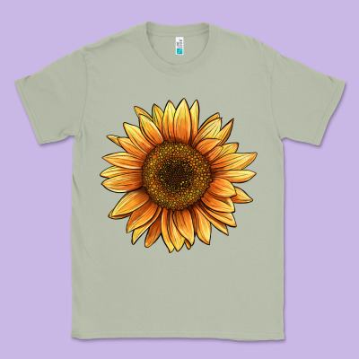 Sunflower Classic Tee Designed By Barkaloodesign