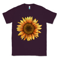 Plum sunflower Classic Tee - BarkalooDesign