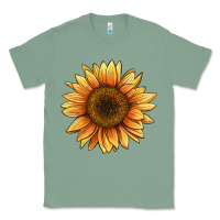 Sage sunflower Classic Tee - BarkalooDesign