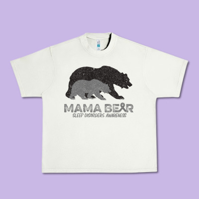 Mama Bear Sleep Disorders Awareness Urban Heavy Tee Designed By Bettercallsaul