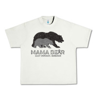 Pistachio Mama Bear Sleep Disorders Awareness Urban Heavy Tee - Bettercallsaul